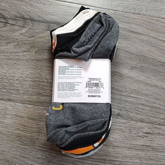 Brand New Printed 6-Pack Size Large (3Y-5Y) Halloween Unisex Ankle Socks - Picture 7 of 9